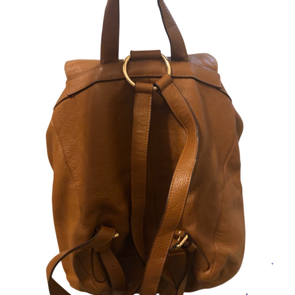 COACH Pebbled Leather Billy Backpack brown F37410 πππ - Picture 6 of 16